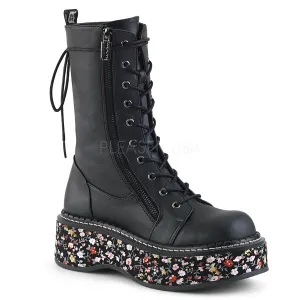 Tamarack Boots 2 Inch Platform EMILY-350 Black Floral