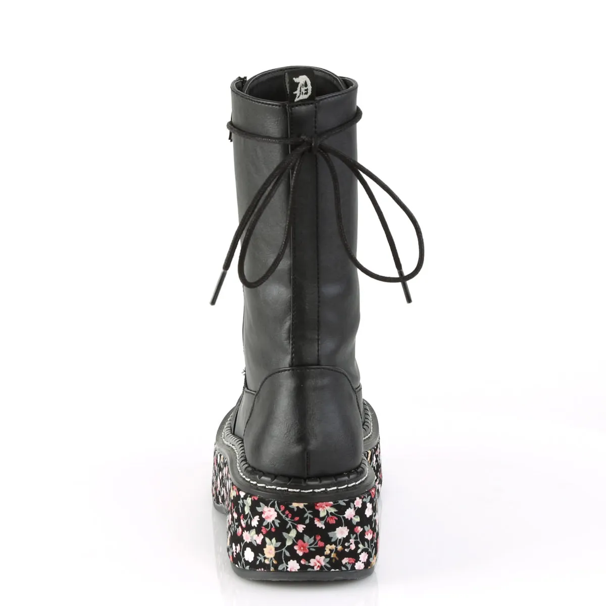 Kamiks Boots 2 Inch Platform EMILY-350 Black Floral