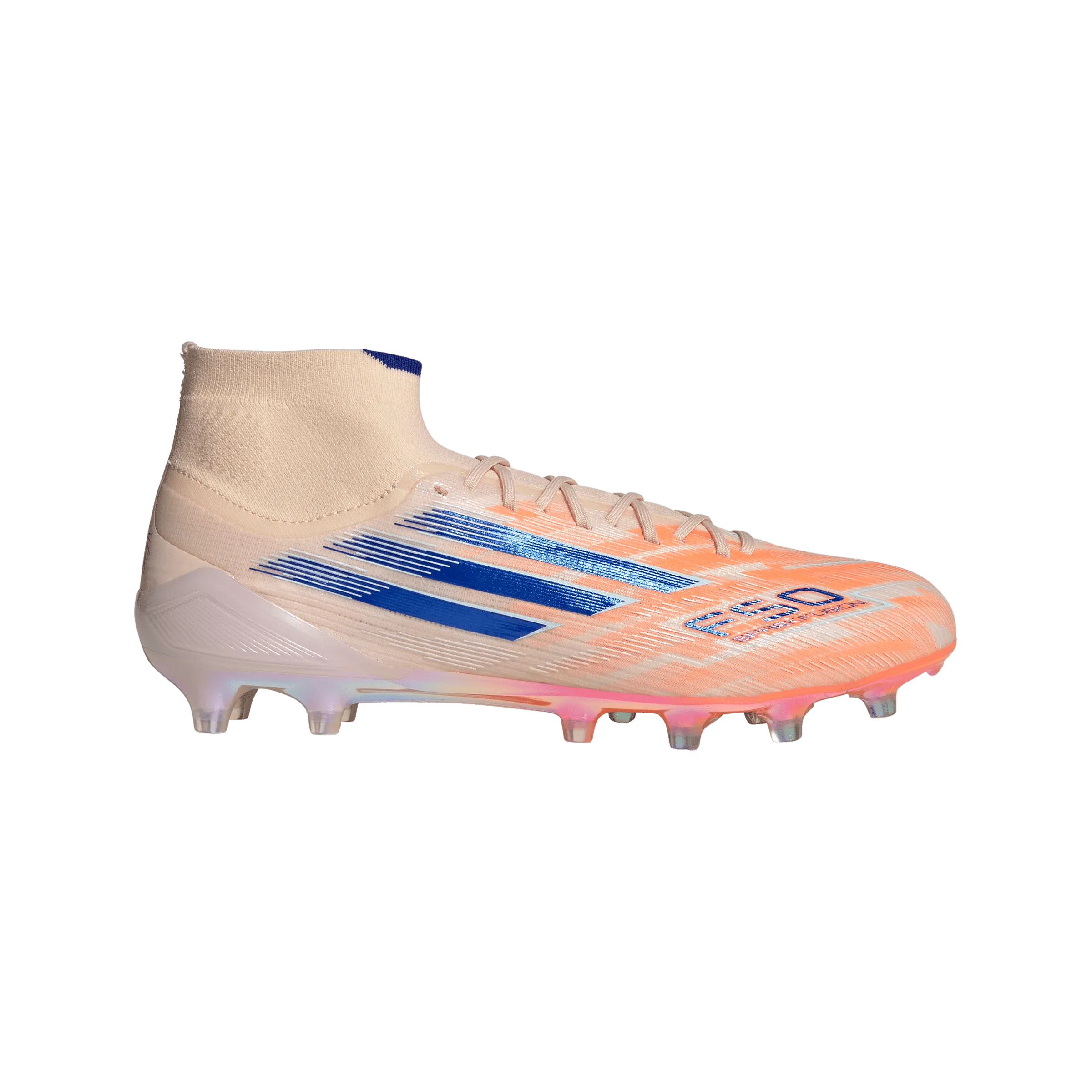 Soccer Cleat Odor Remover F50 Sparkfusion Elite Mid Women's FG/AG - Coral Blaze Pack (JH7647)
