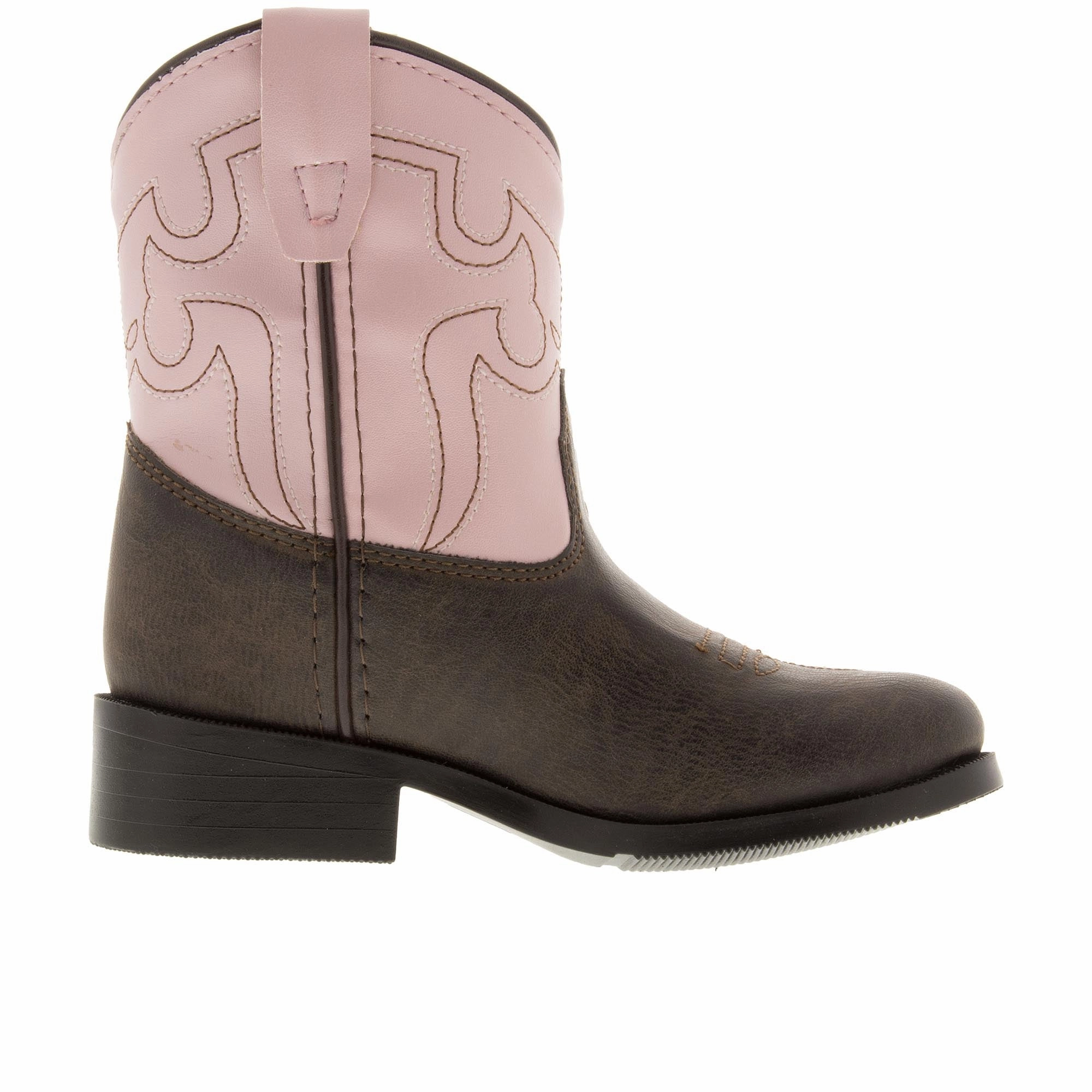 Smoky Mountain Boots Toddlers Monterey Western Brown Pink Twisted Rain Boots