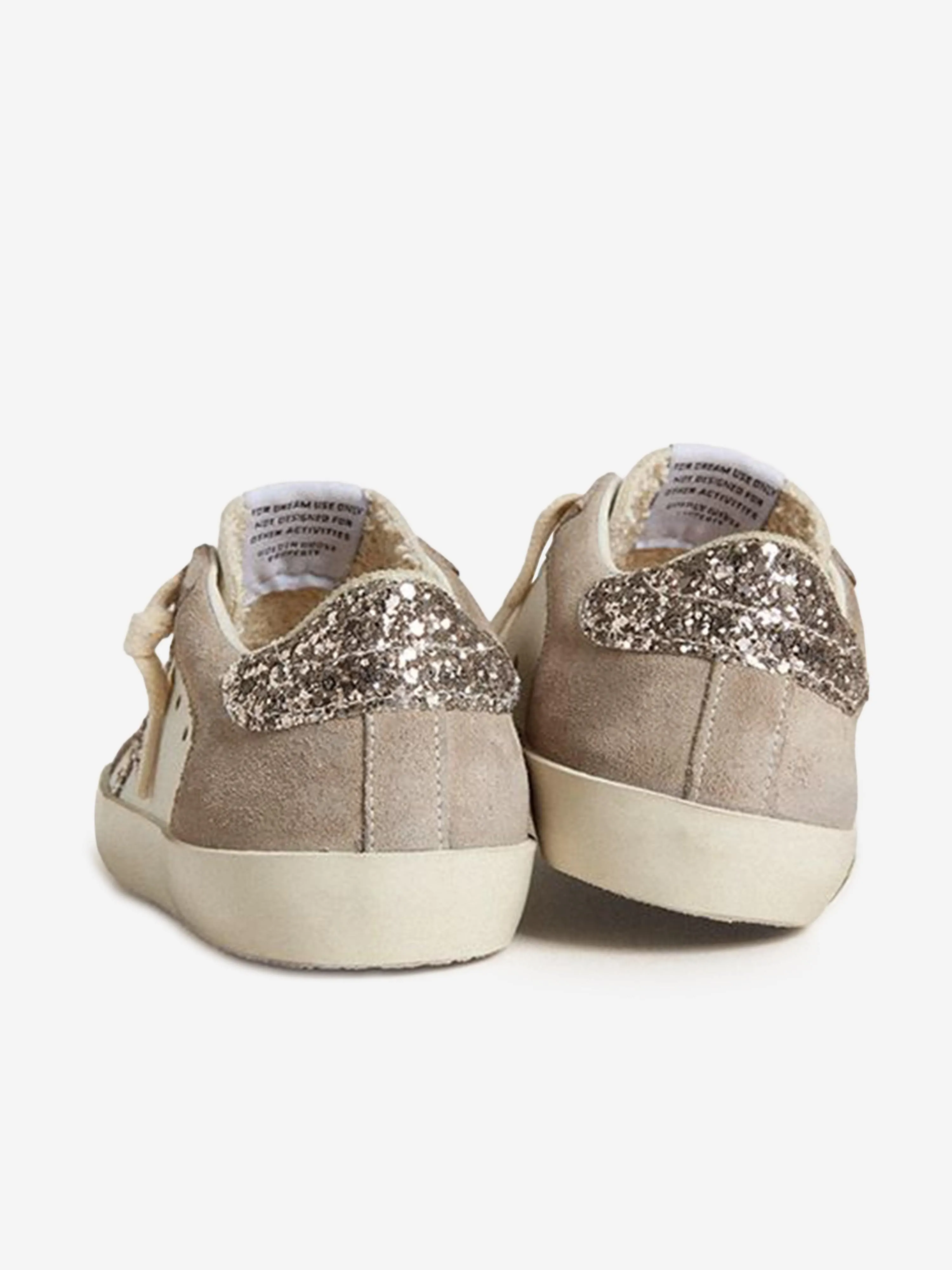 Adidas Dropset Trainer Cross Training Shoes Golden Goose Kids Leather and Suede Super-Star Trainers in White