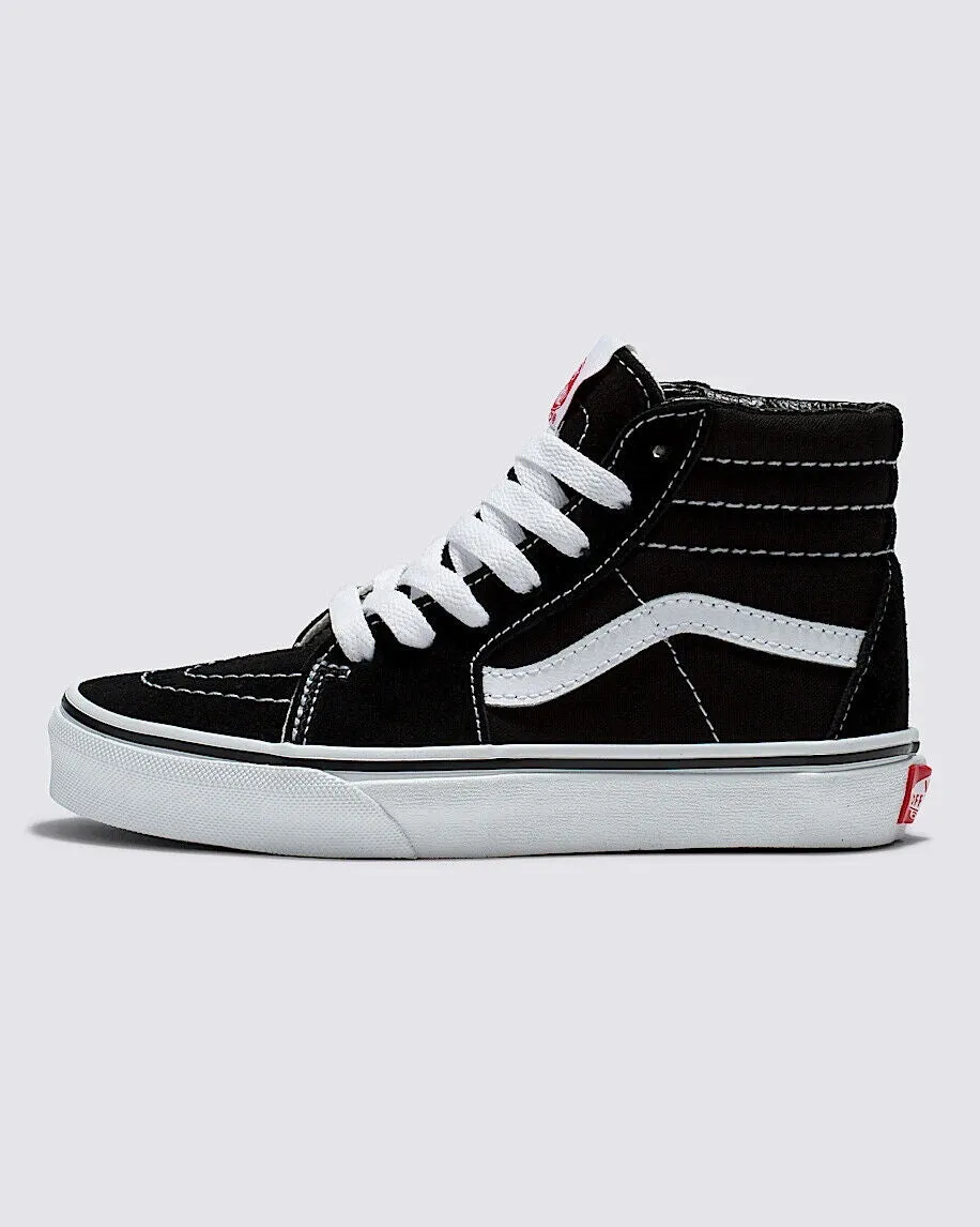 VANS Sk8-Hi Black Little Kids' Shoes Pointed Casual Shoes