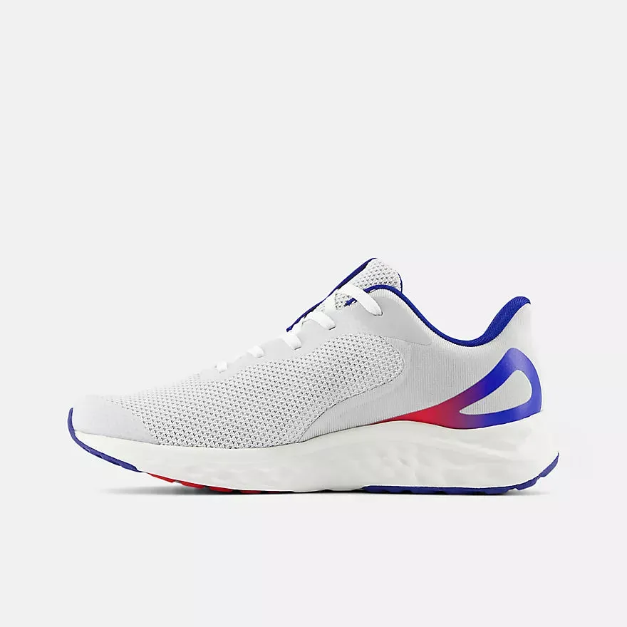 New Balance Junior Arishi V4 Silver/Blue Shoes New Balance Men's Slip On Shoes