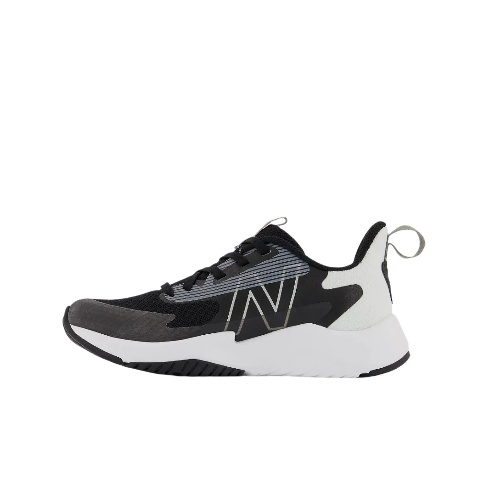 Rave Run v2 PKRAVBW2 Black/White (Size 2Y-3Y) New Balance Tennis Shoes For Men