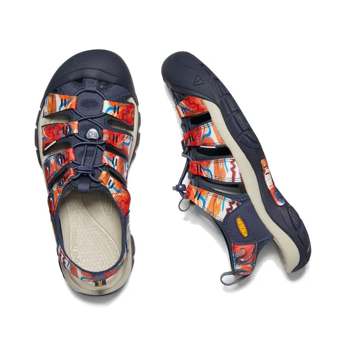 Trail Running Shoes Men Keen Men's Newport H2 x Outdoor Afro Sandal - Groovy Orange/Navy