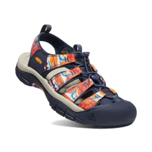 Best Trail Shoes For Wet Conditions Keen Men's Newport H2 x Outdoor Afro Sandal - Groovy Orange/Navy