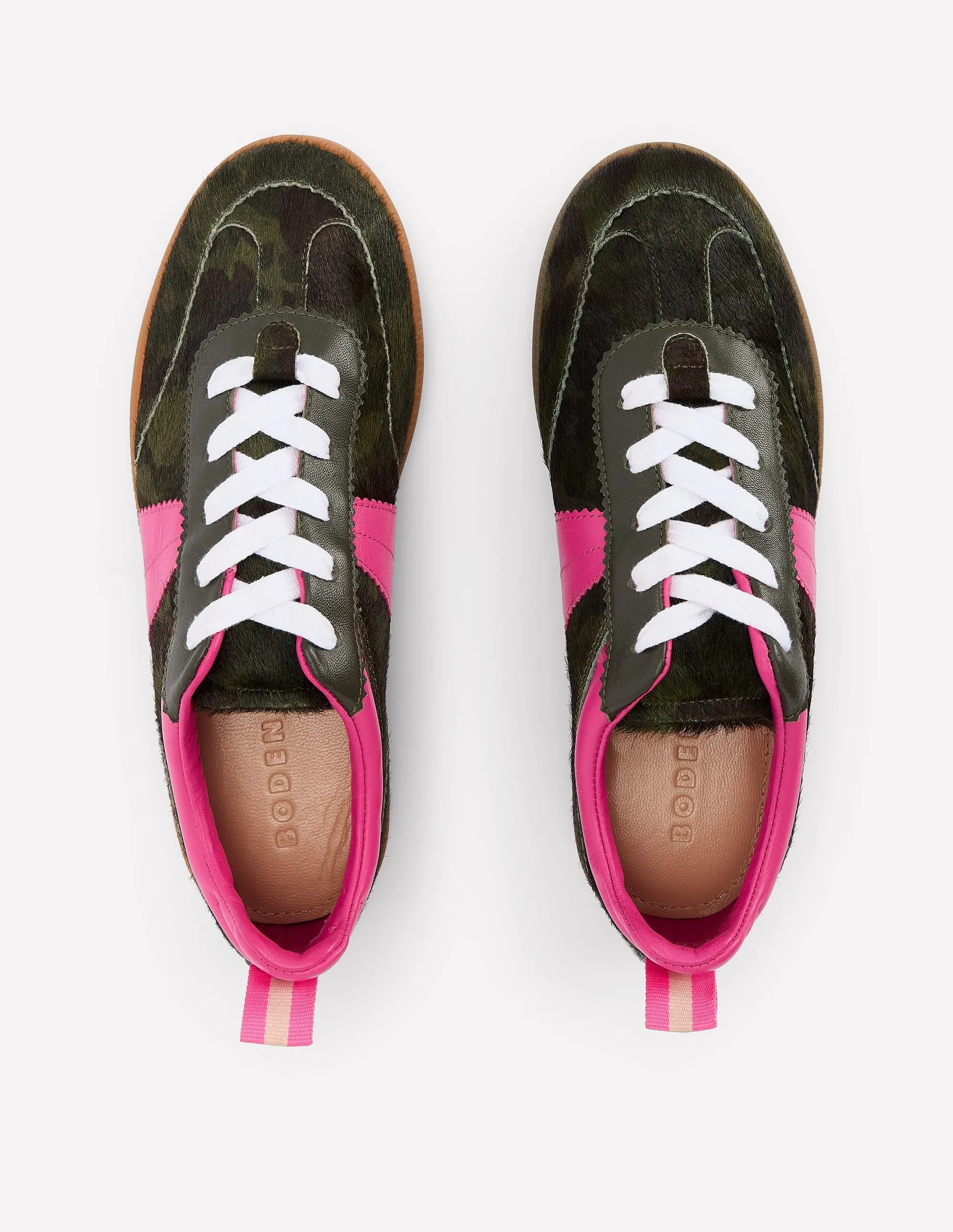 Erin Retro Tennis Trainers-Camo/Pink Peony Ava Tennis Shoes