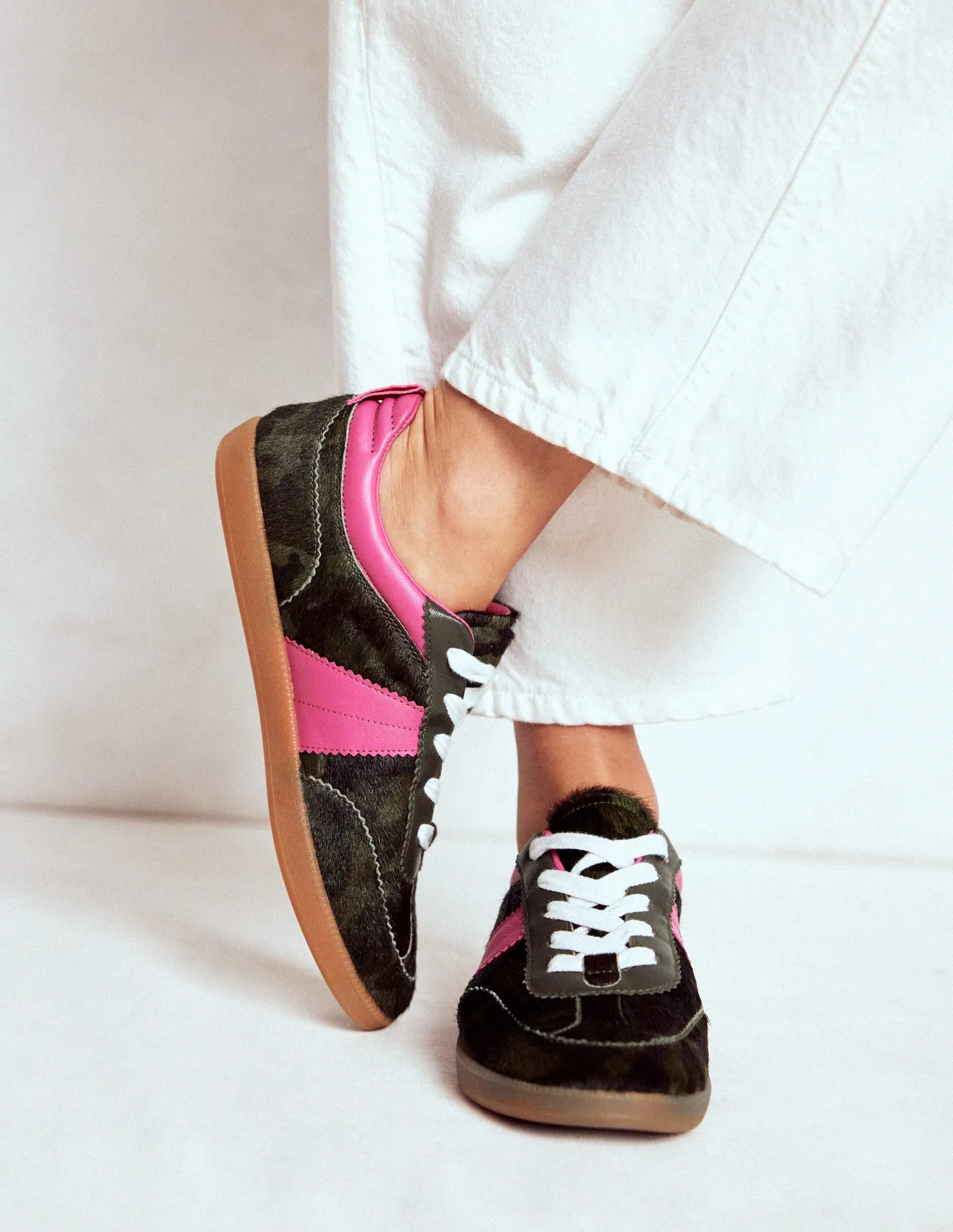 Erin Retro Tennis Trainers-Camo/Pink Peony Tennis Shoes Foot Locker