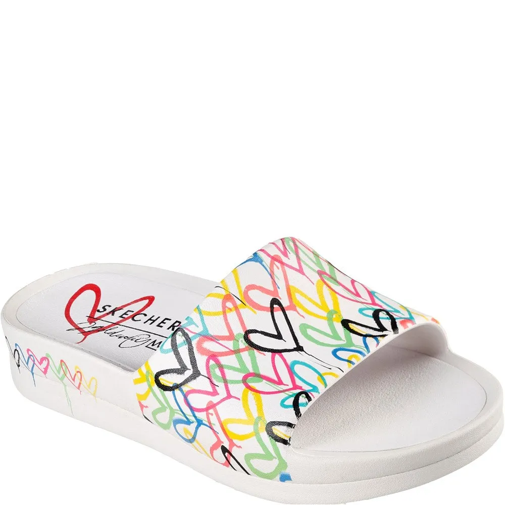 Skechers Cali Charm Trust Love Mule Minecraft Slippers