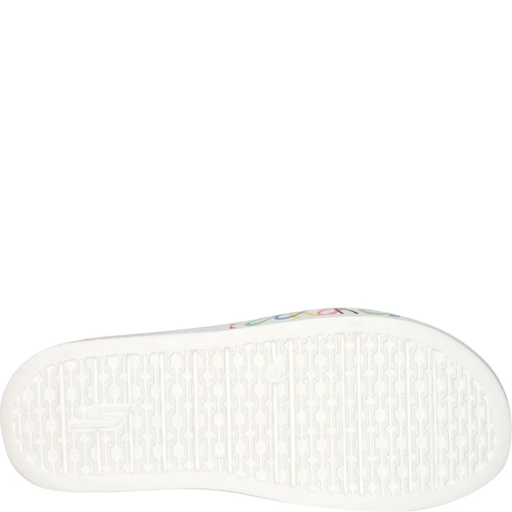 Skechers Cali Charm Trust Love Mule Slippers Bedrukken