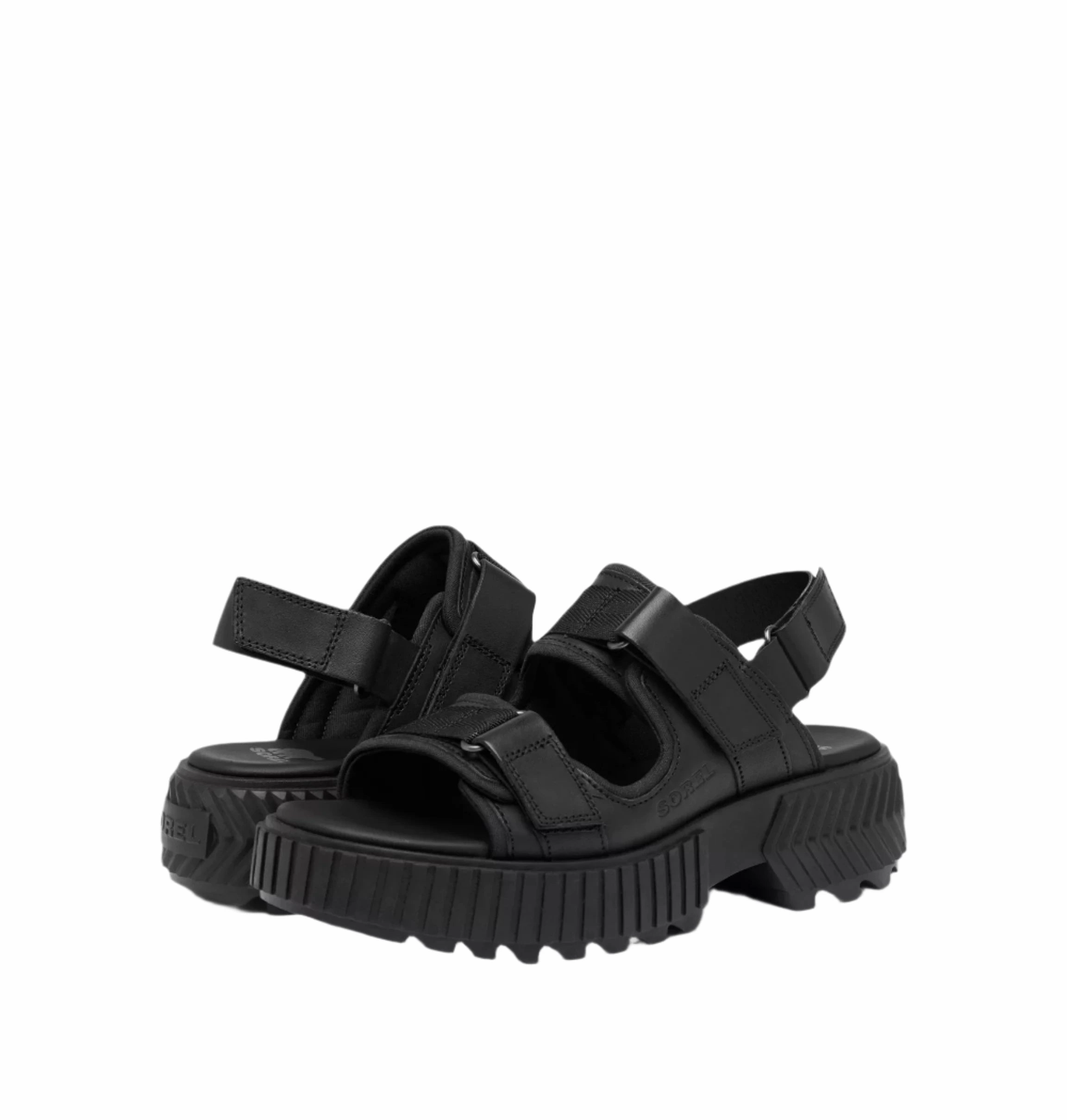 Sorel Women's Ona Ave Multistrap Sandal - Black Sandals With Arches