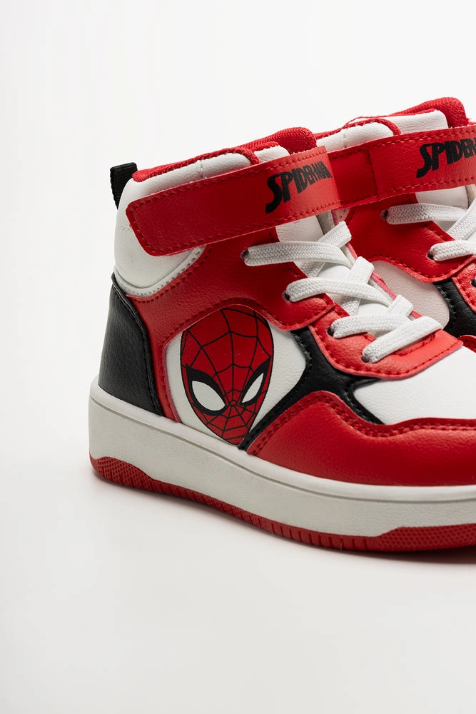 Spider-Man High Top Sneakers Red Bsr 3 Training Shoes