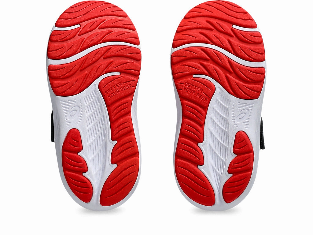 Asics Kid's Contend 9 Hook N' Loop Ts Black/Orange Running Shoes Asics Gel Cumulus 18 Running Shoes