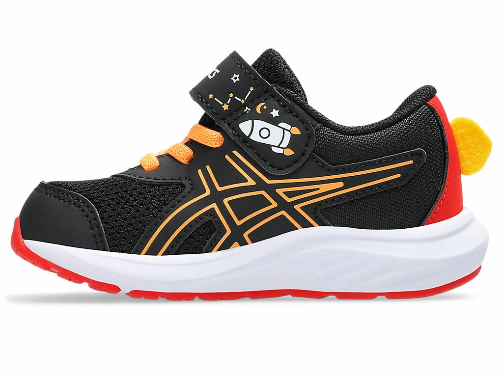 Asics Kid's Contend 9 Hook N' Loop Ts Black/Orange Running Shoes Asics Gel 180 Tr Running Shoe