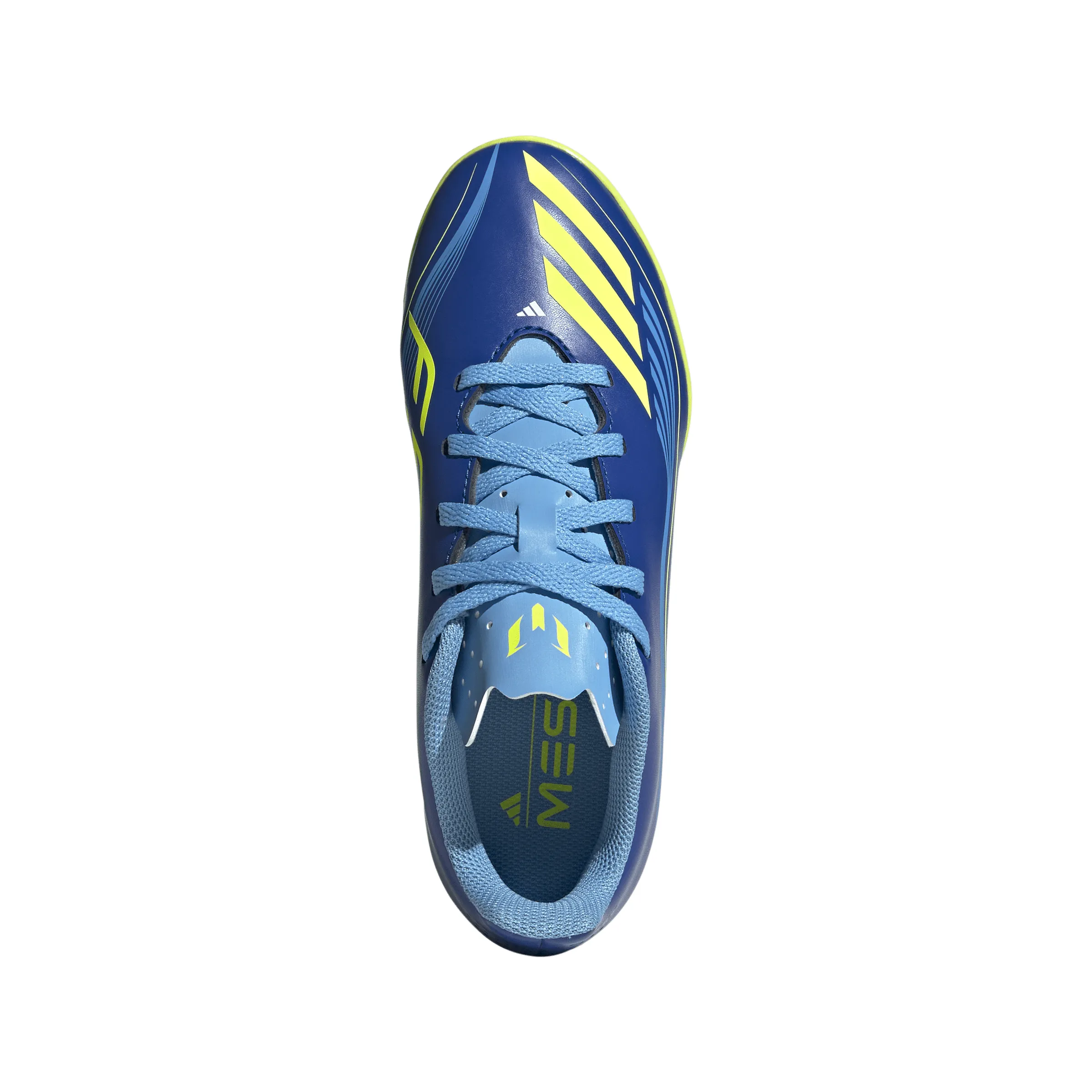 Soccer Cleat Fashion Trend adidas F50 Club MESSI TF Turf Junior- Team Royal Blue/ Solar Yellow/ Semi Blue Burst