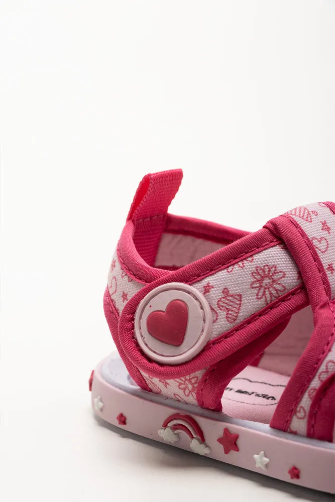 Heart Sandals Pink Waterproof Sandals