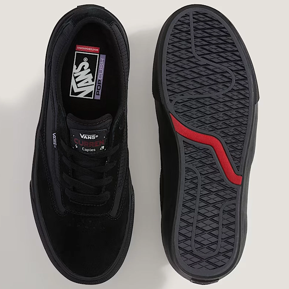 Skate Shoe Sales Vans Skate Curren Caples Black Black Shoes