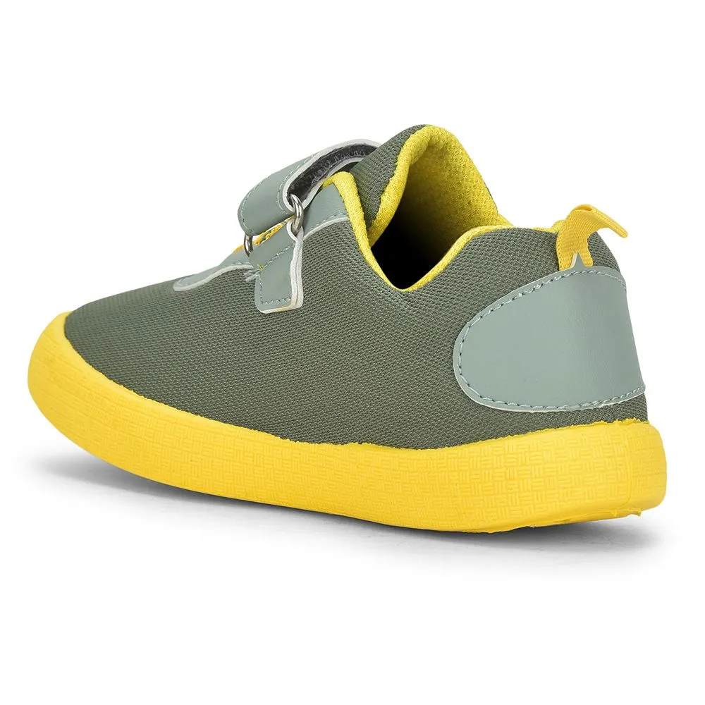 Lucy & Luke Green Casual Non Lacing Shoes For Kids BASTIAN-2E By Liberty High Top Shoes Casual