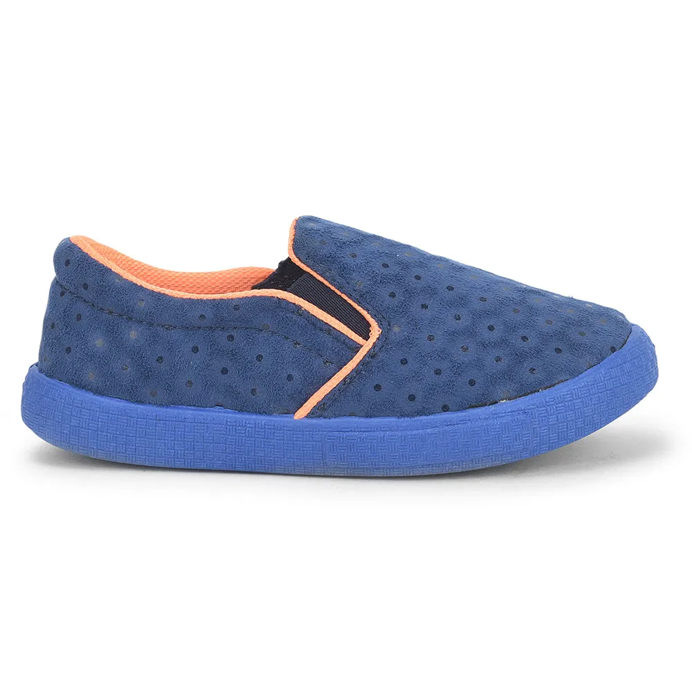 Fall Shoes Lucy & Luke (Blue) Casual Non Lacing Shoes For Kids BASTIAN-3M By Liberty
