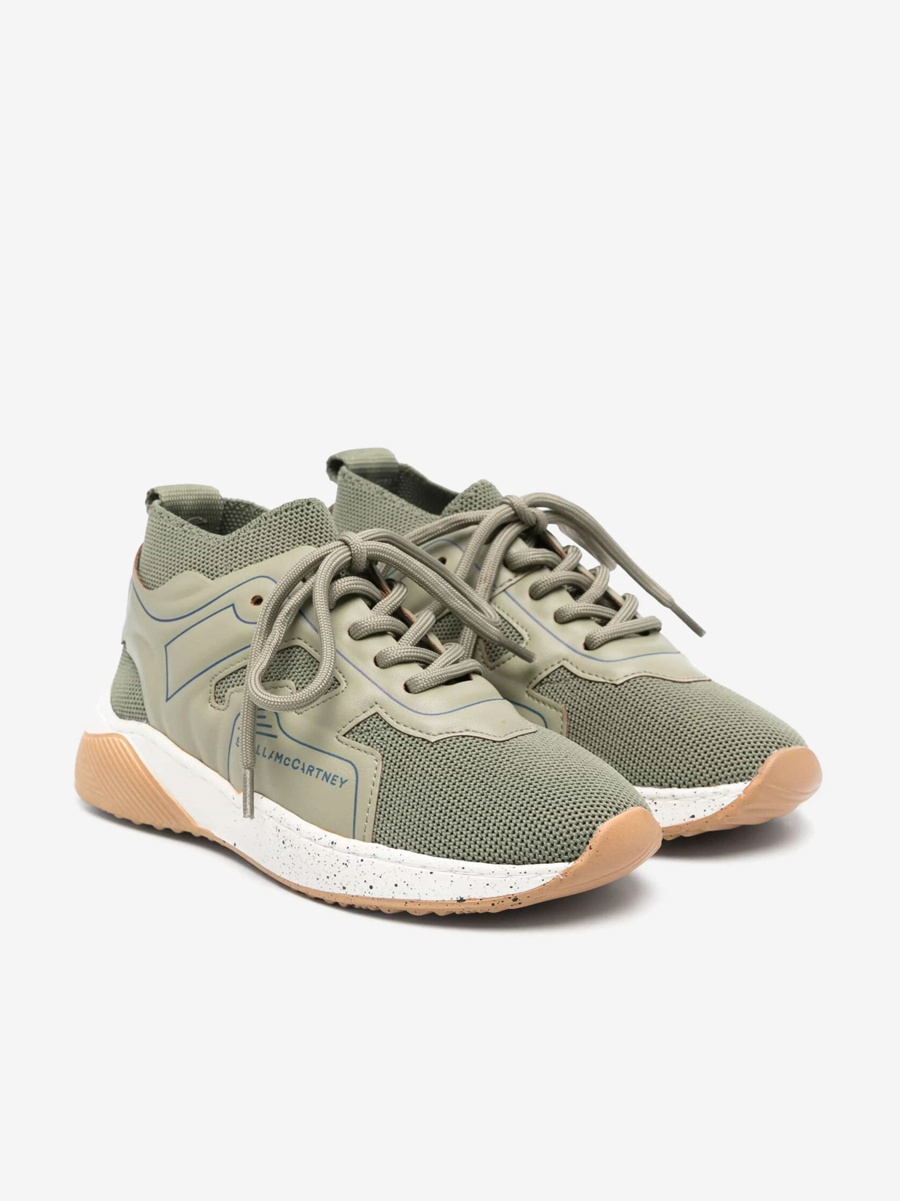 Stella McCartney Kids Lace Up Sock Trainers in Green Reebok Hiit Training Shoes