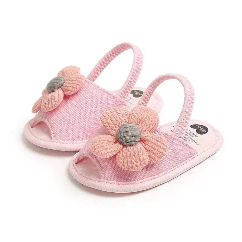 Strappy Sandals Leather Infant Baby Girl Flat Sandals
