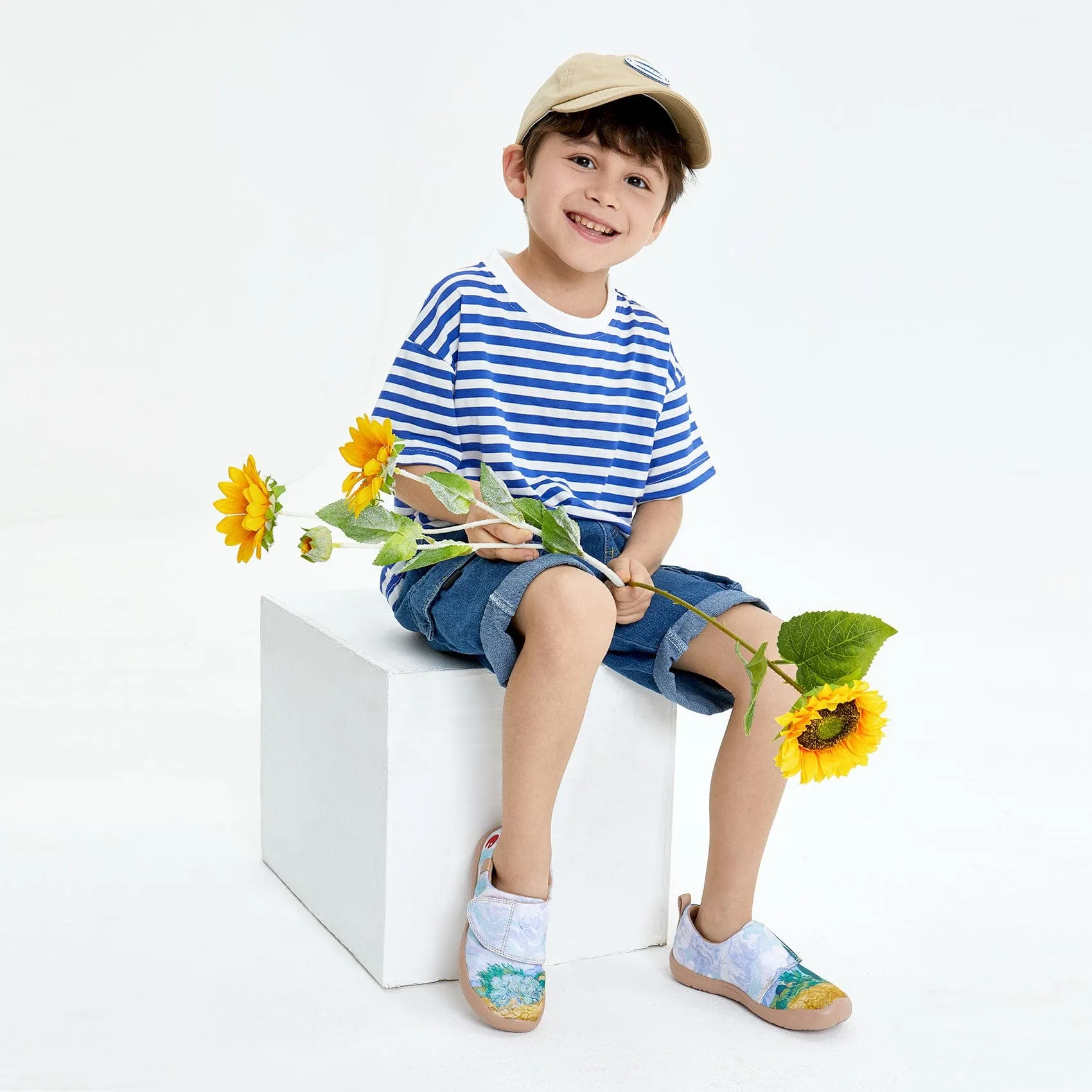 Dress Shoes Casual Wear Van Gogh Wheatfield with Cypresses Kid
