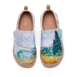 Van Gogh Wheatfield with Cypresses Kid Harden Casual Shoes