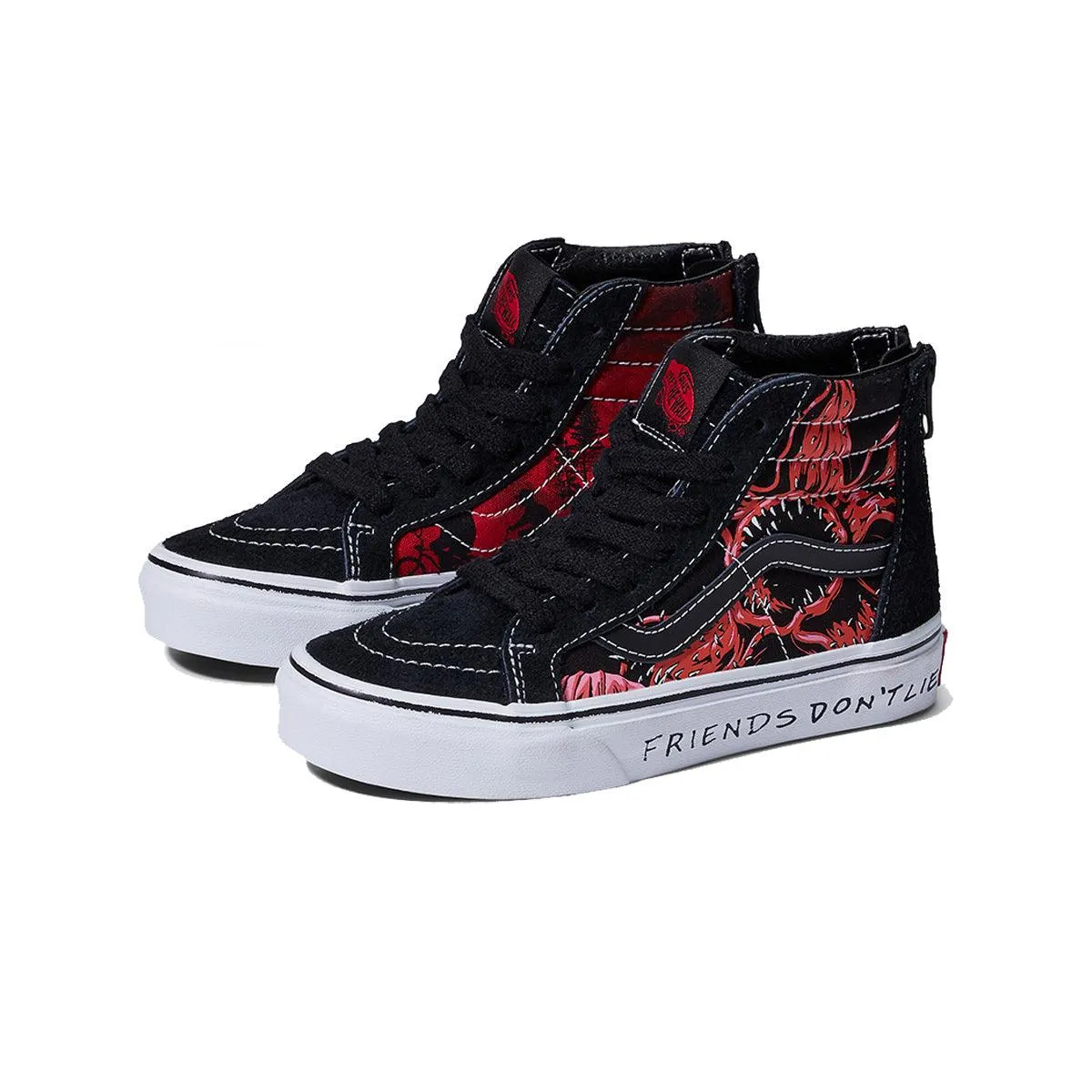 Knit Casual Shoes   Stranger Things Kid's SK8-Hi Zip 'Friends Don't Lie'