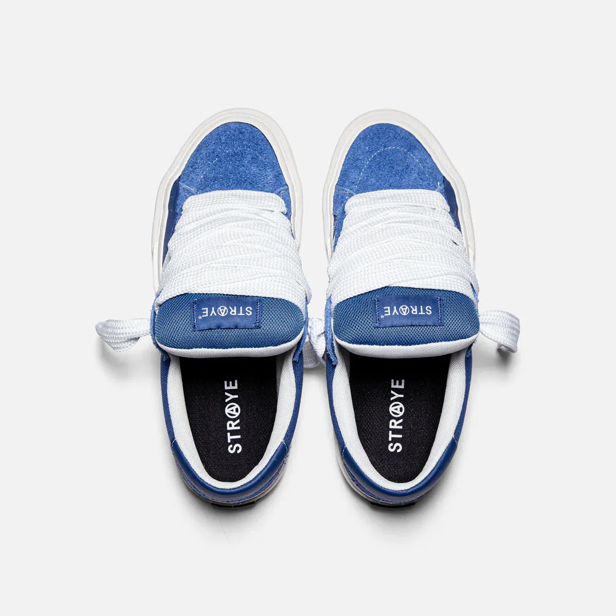 STRAYE LOGAN PUFF BLUE 'LA FLAME' Trending Skate Shoes