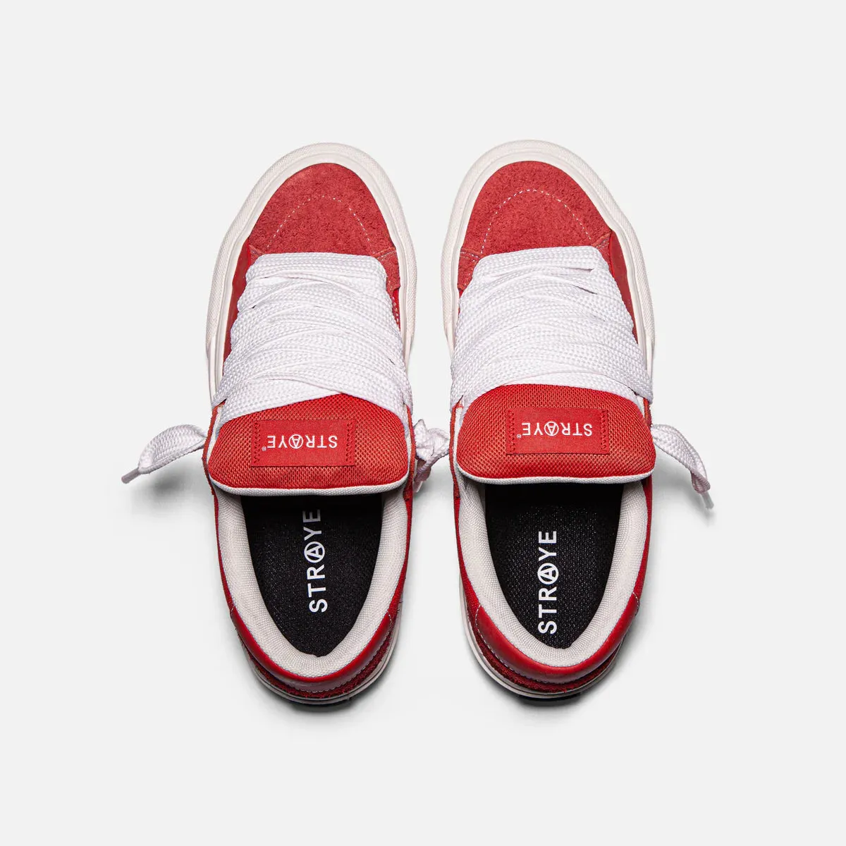 STRAYE LOGAN PUFF RED 'LA FLAME' Checkerboard Skate