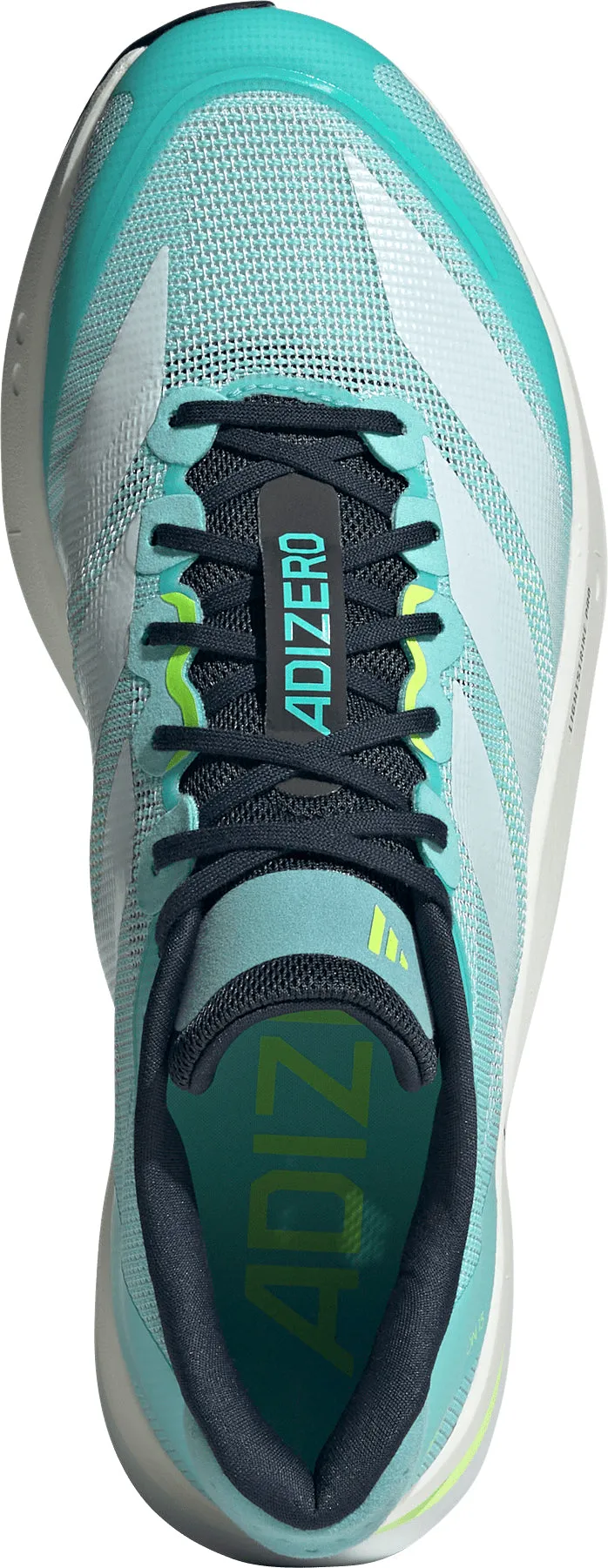 adidas Adizero Boston 13 Mens Running Shoes - Green Lightweight Training Shoes