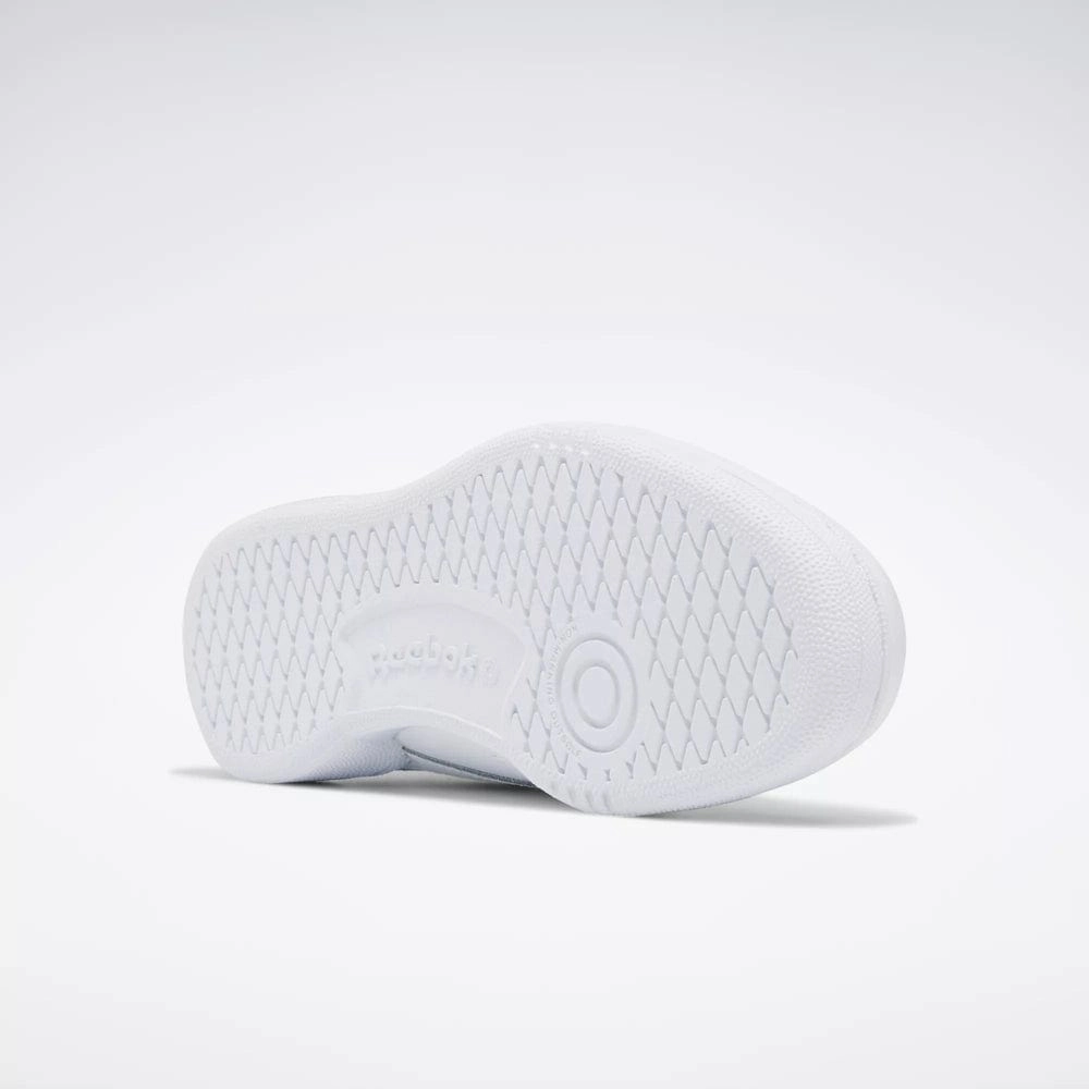 Size 11 Cheap Skate Reebok Junior Club C Triple White Shoes