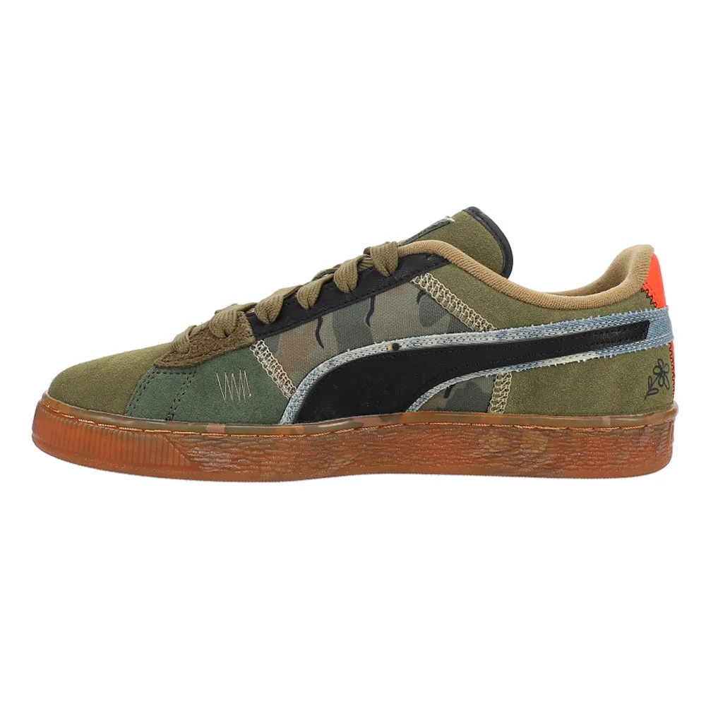 Mary Jane Puma Shoes Suede Peace And Love Flagship Camo Lace Up Sneakers