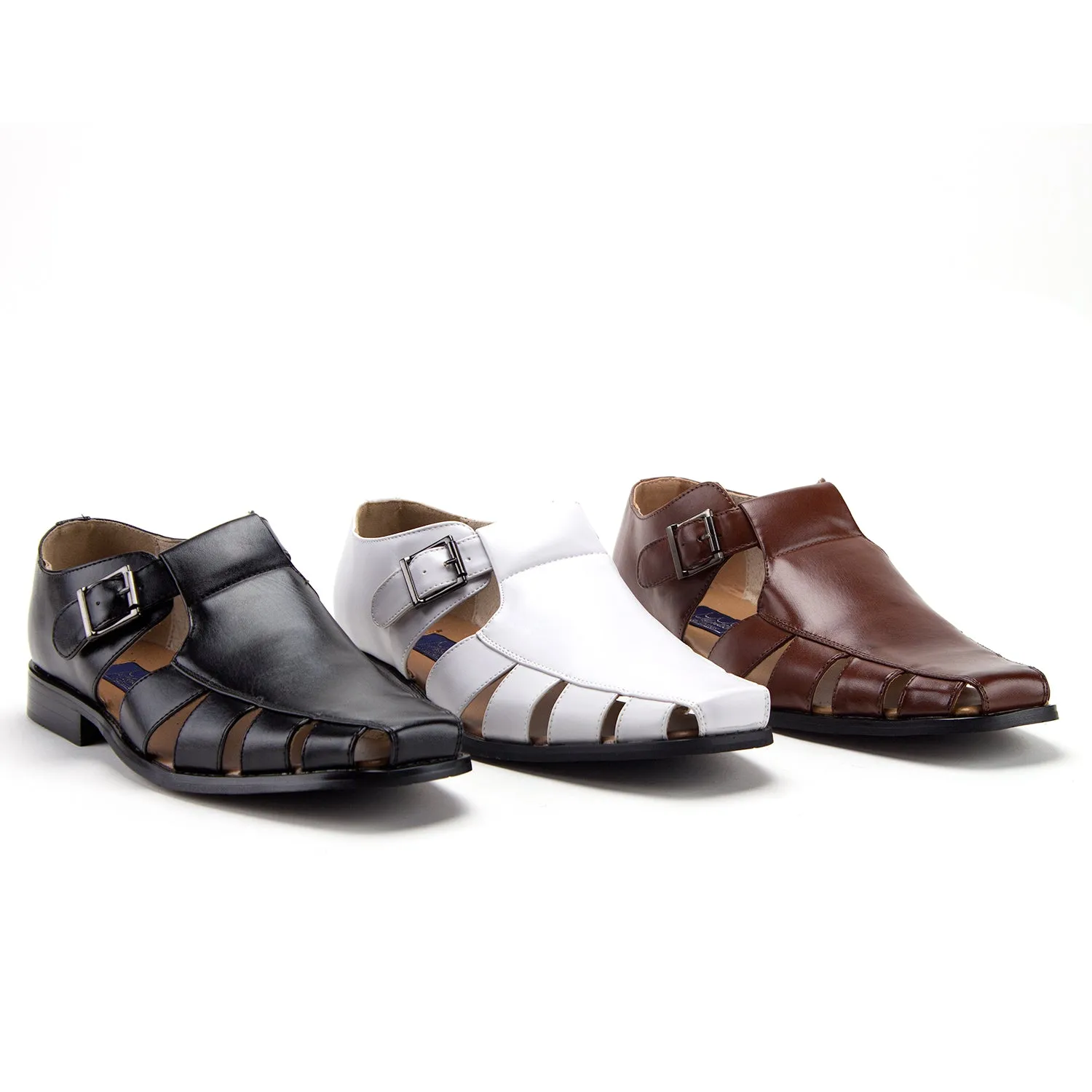 Men's 44390 Formal Slip On Closed Toe Fisherman Dress Sandals Summer Shoes Sandals Turks And Caicos