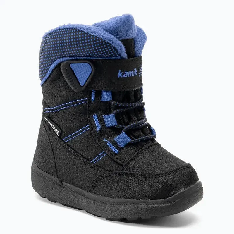 Kamik Stance 2 NF9297 Kids  Black Blue Waterproof Insulated Winter Boots KHD749 Kids' Soccer Cleats