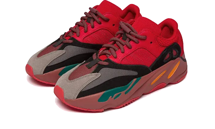 Cairo Leather Casual Shoes Adidas Yeezy 700 Hi-Res Red