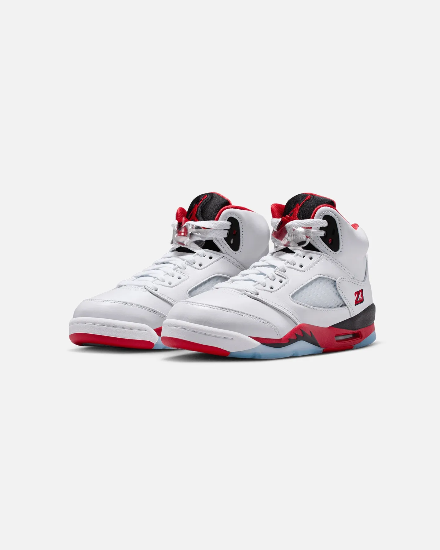 Nike Kids' Air Jordan 5 Retro OG "Fire Red" (GS) White/Fire Red Casual Shoes Breathable