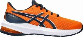 Asics Flat Bottom Shoes Asics GT 1000 12 GS Junior Running Shoes - Orange