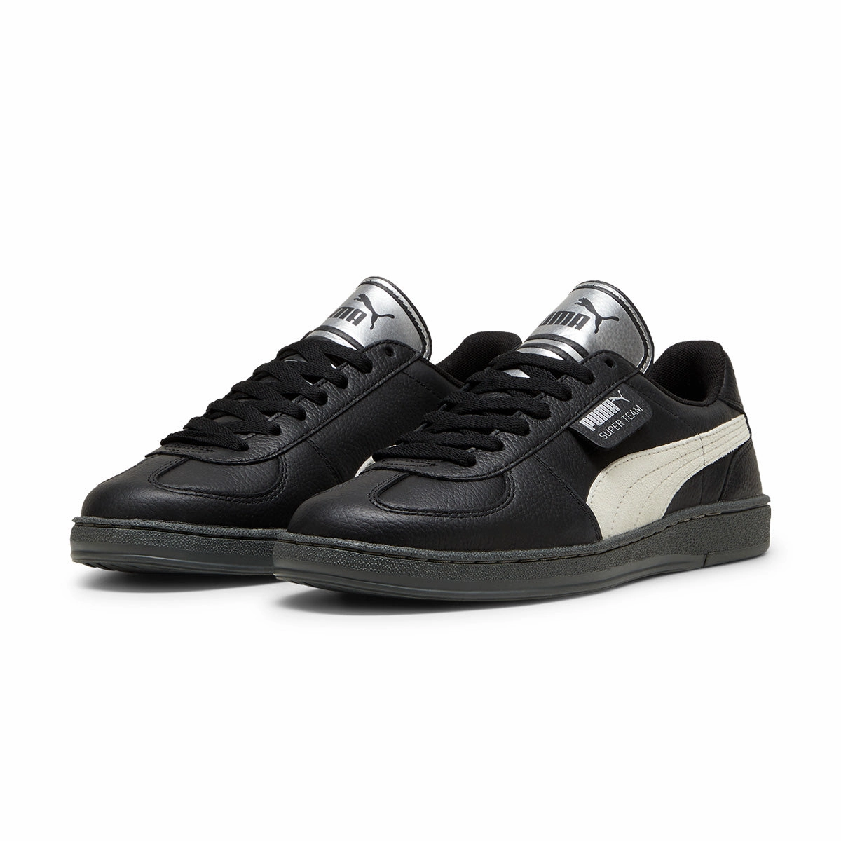 Super Team 90s 'PUMA Black Warm White' Puma Low Top Basketball Shoes