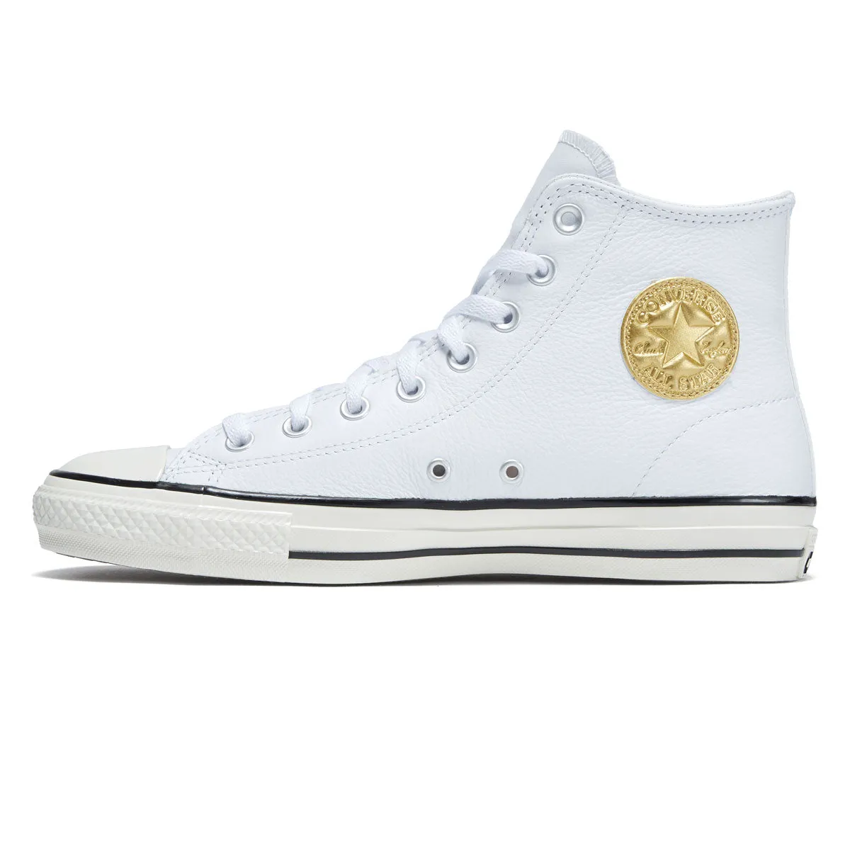 Converse Chuck Taylor All Star Pro Hi Shoes - White/Gold/Egret Sugi Skate Shoes