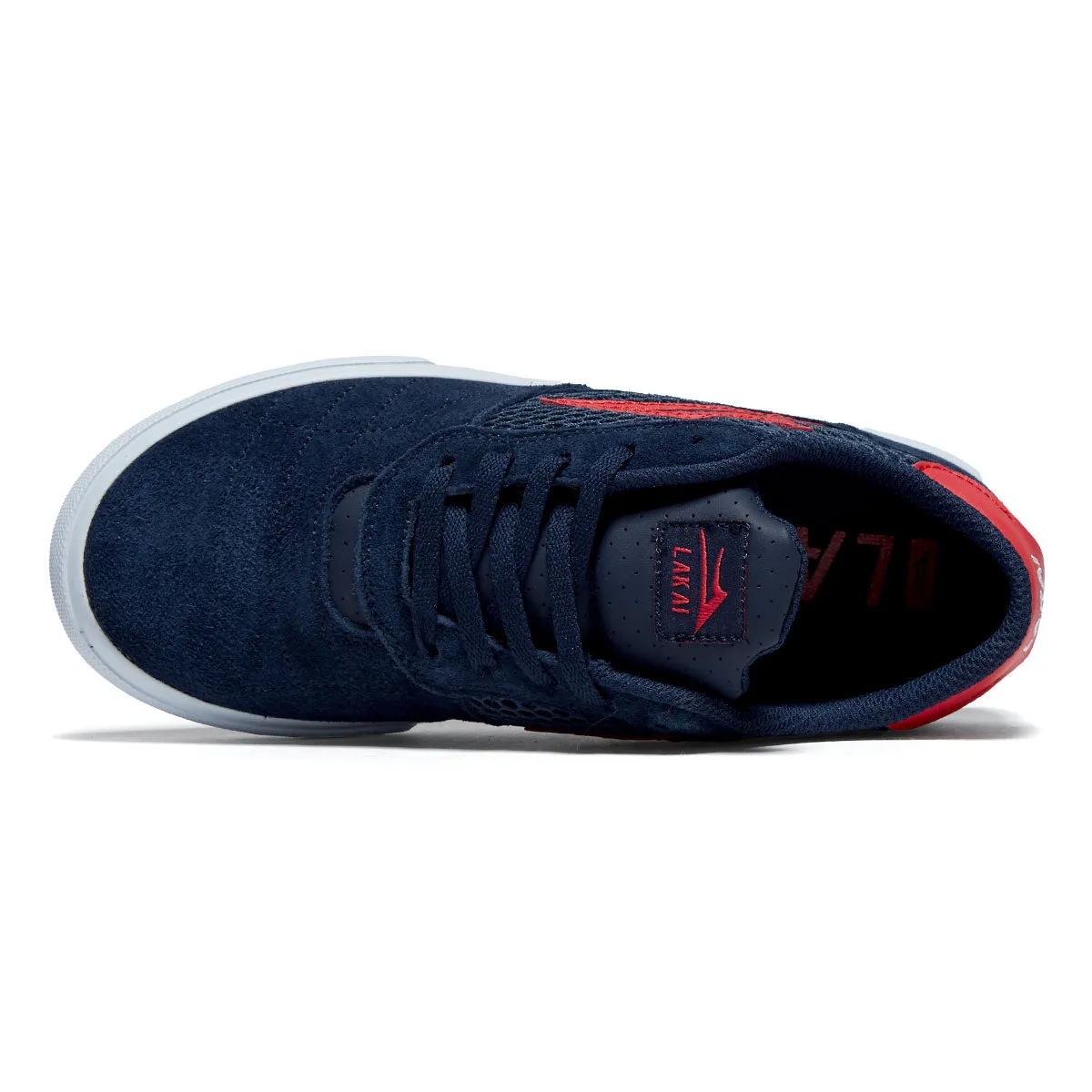 Lakai Youth Cambridge Shoes - Navy/Red Suede Best Supportive Skate