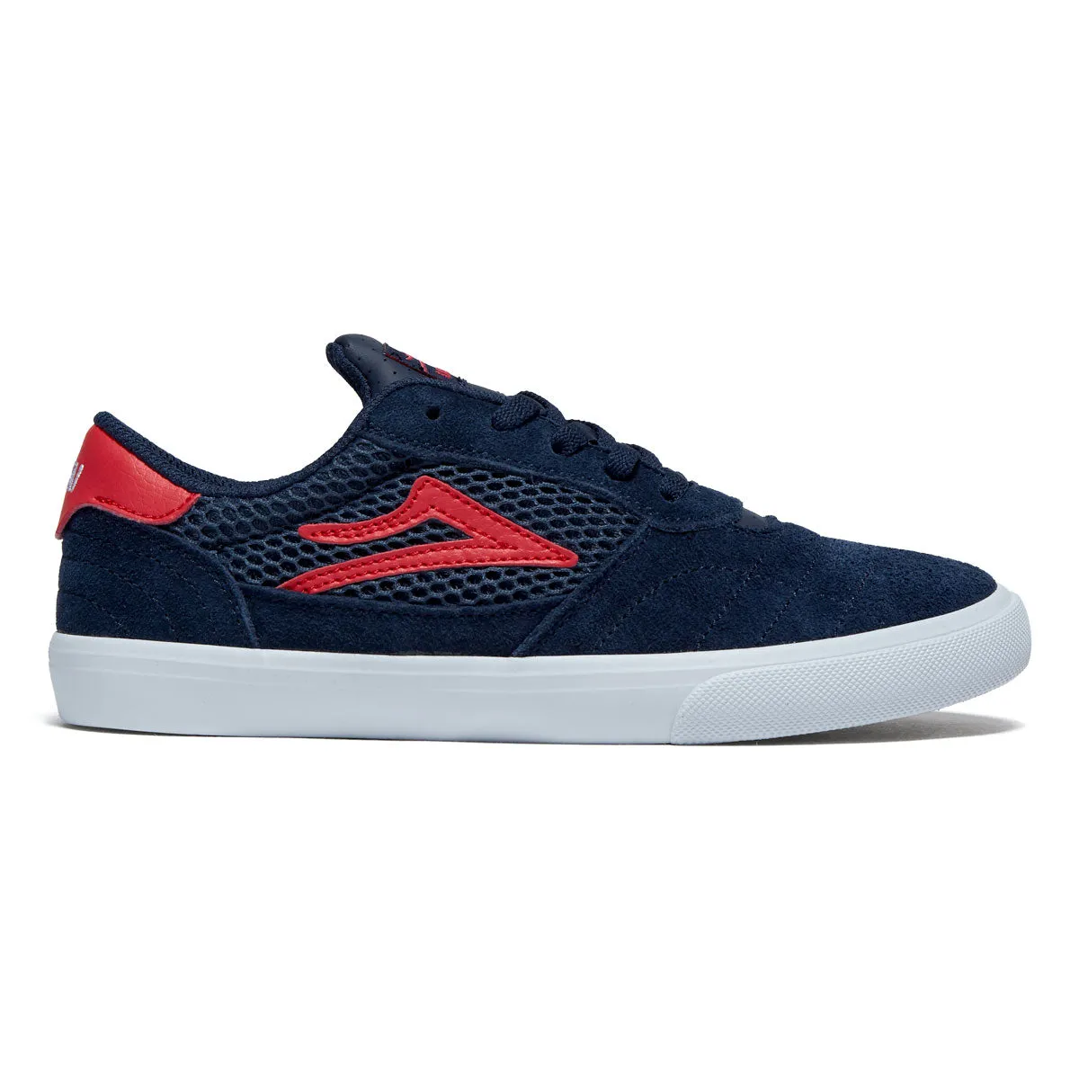 Aesthetic Skate Shoes Lakai Youth Cambridge Shoes - Navy/Red Suede