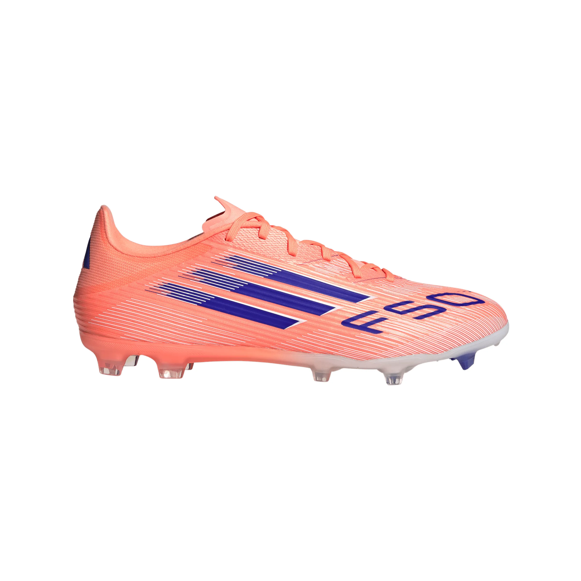 2020 Cleats Soccer adidas F50 League FG Firm Ground Shoes - Beam Orange / Lucid Blue/ Ftwr White