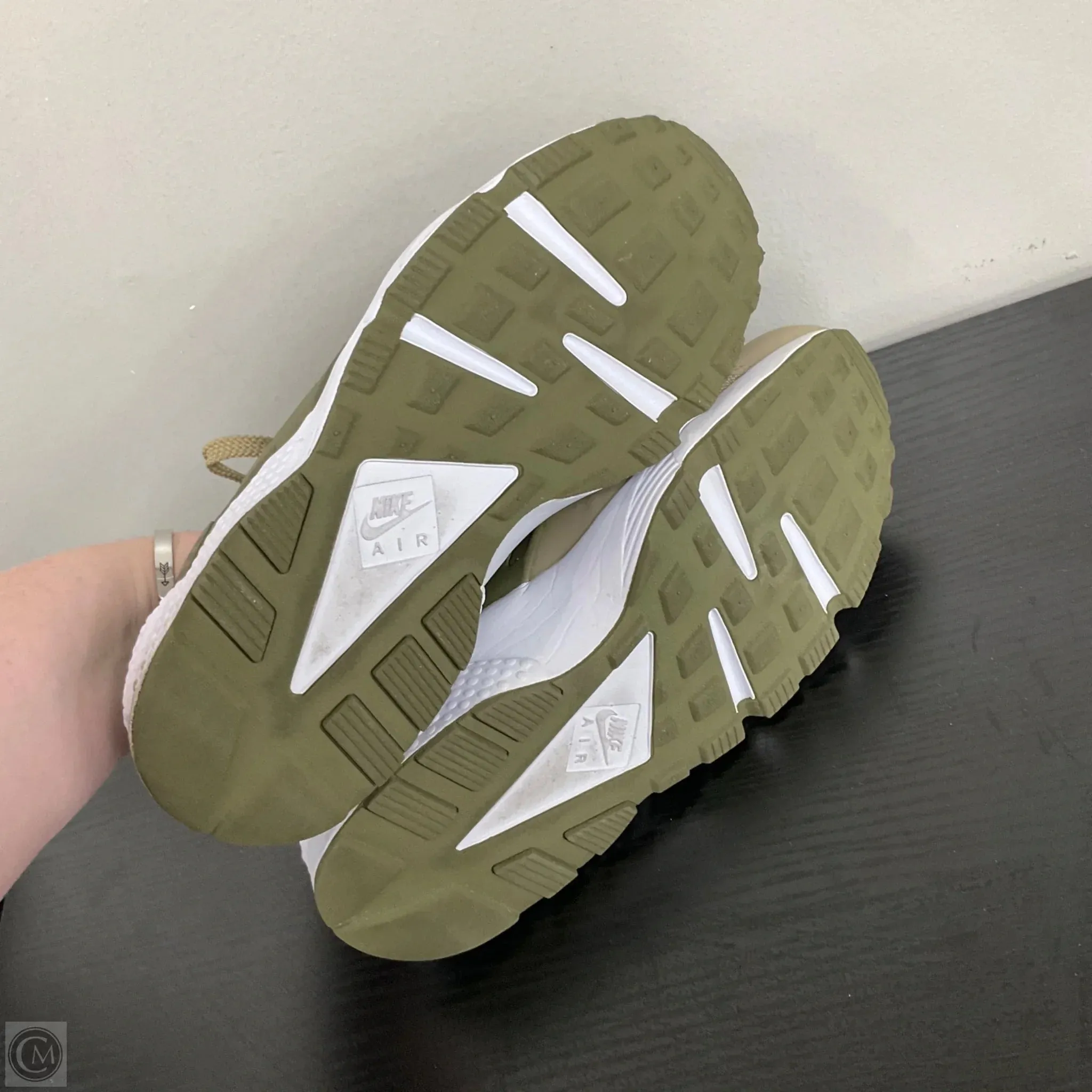 Nike Air Huarache By Nike In Khaki & Medium Olive, Size: 10 Custom Nike Inflict Wrestling Shoes