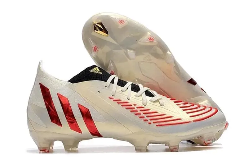 adidas Predator Edge.1 Low Firm Ground Boots Flash Crimson Soccer Cleats