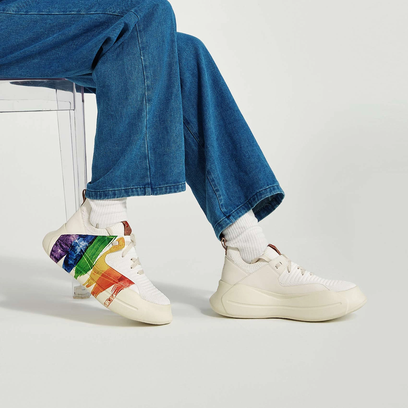 Skate Shoes For Narrow Feet Rainbow Crush Santander II Women