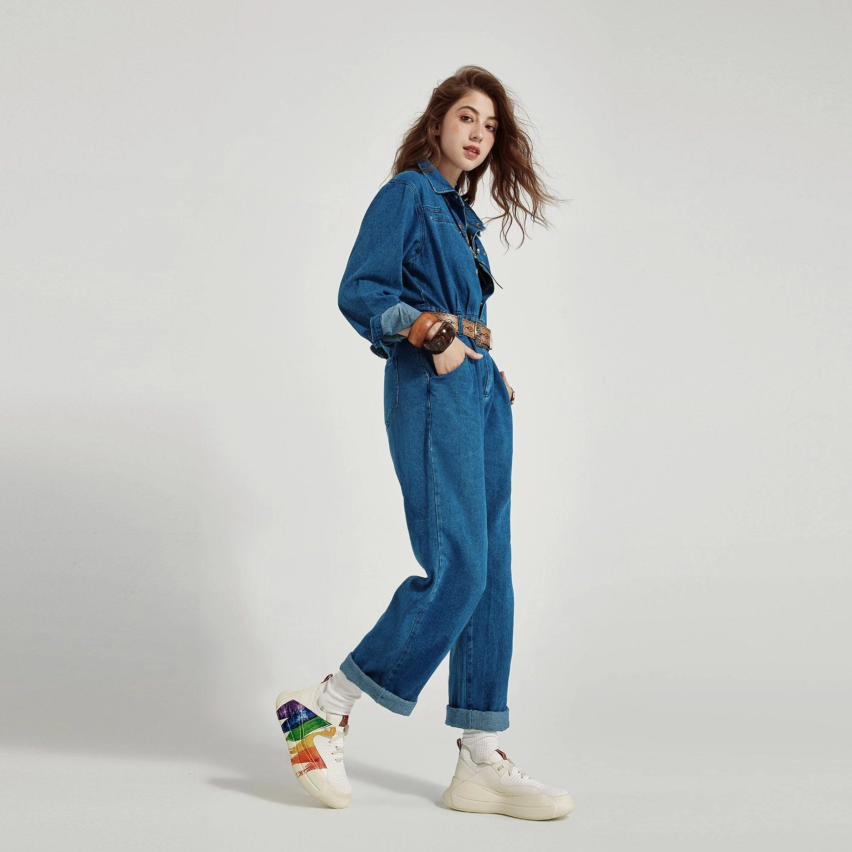 Rainbow Crush Santander II Women Skate Shoes Size 5