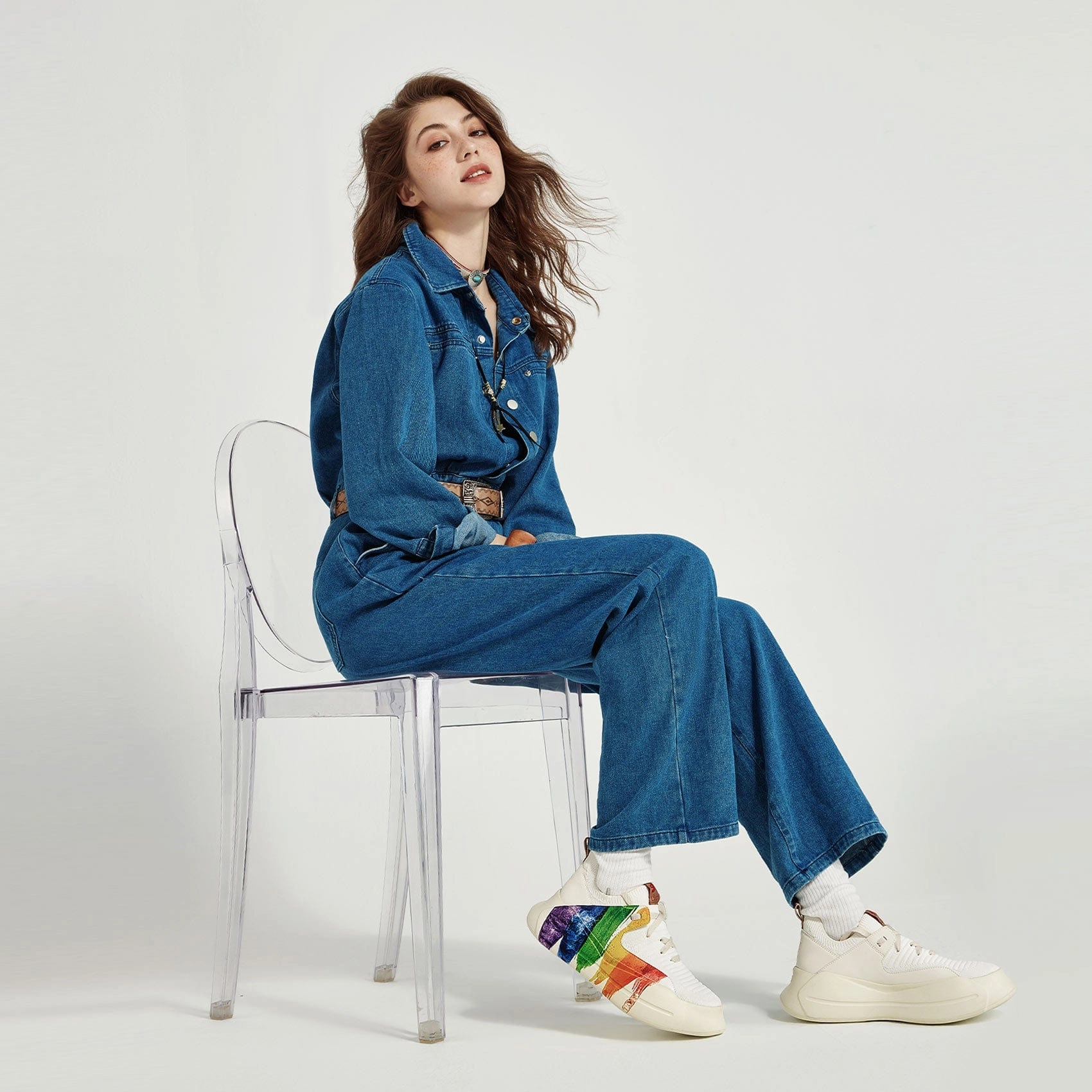 Rainbow Crush Santander II Women Streetwear Skate Shoes