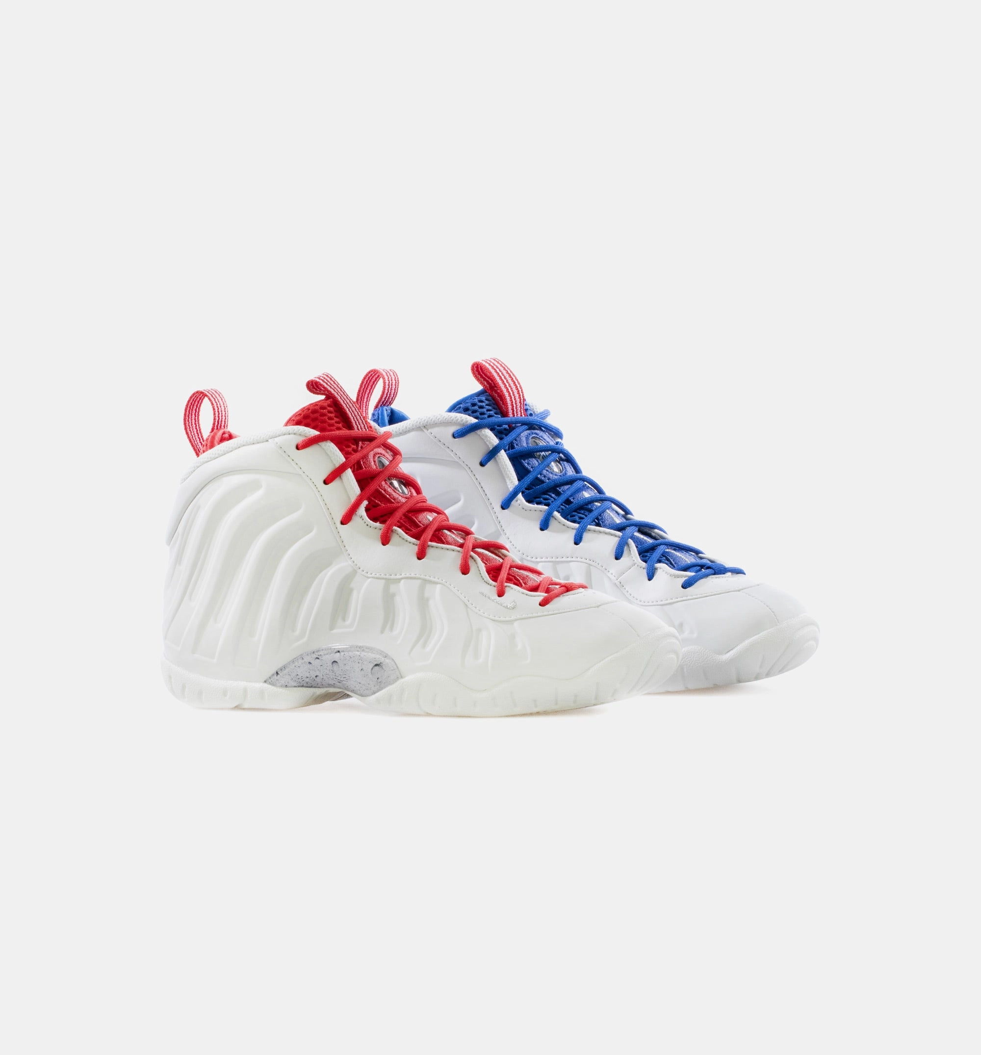 Little Posite One Grade School Lifestyle Shoe - Photon Dust/University Red/Game Royal/Metallic Silver Future Of Basketball Shoes