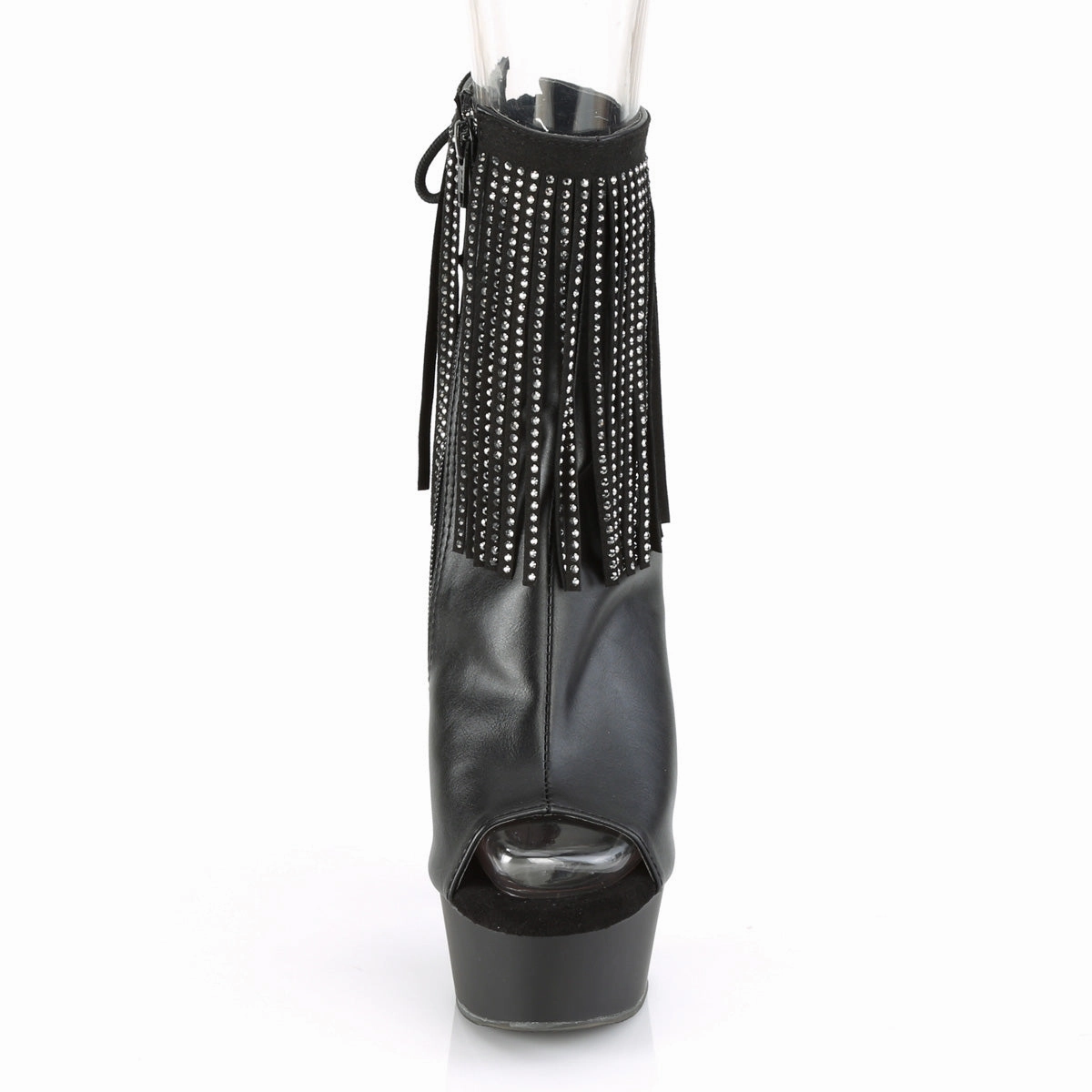 Rain And Snow 6 Inch Heel DELIGHT-1018RSF Black Pu